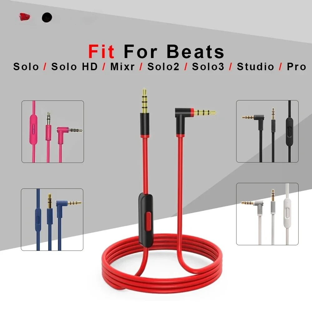 Beats Headphone Studio Pro - Câble audio de remplacement avec microphone