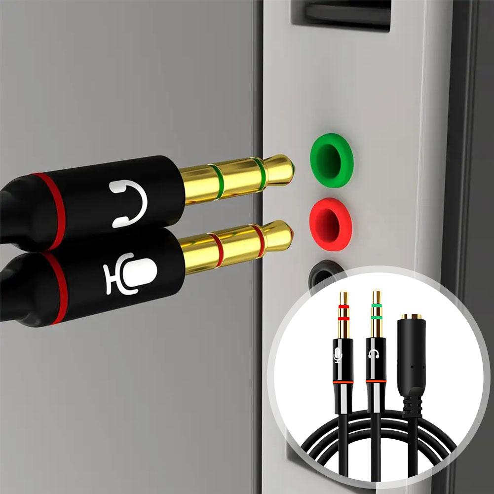 Audio Splitter Y - Convertisseur Audio pour casque et microphone,