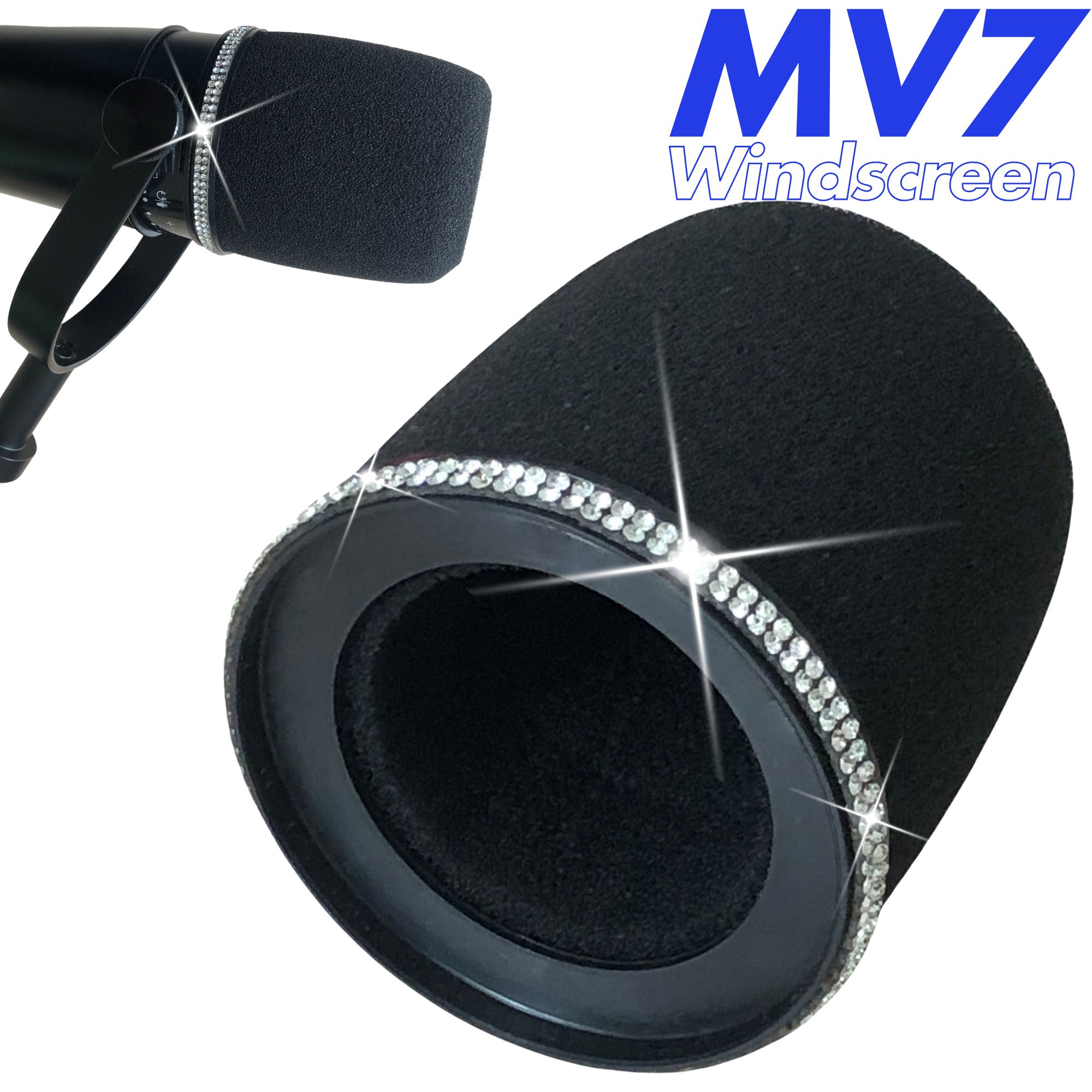 Shure Mic Mv7 - Filtre anti-pop Shining MV7 pour microphones