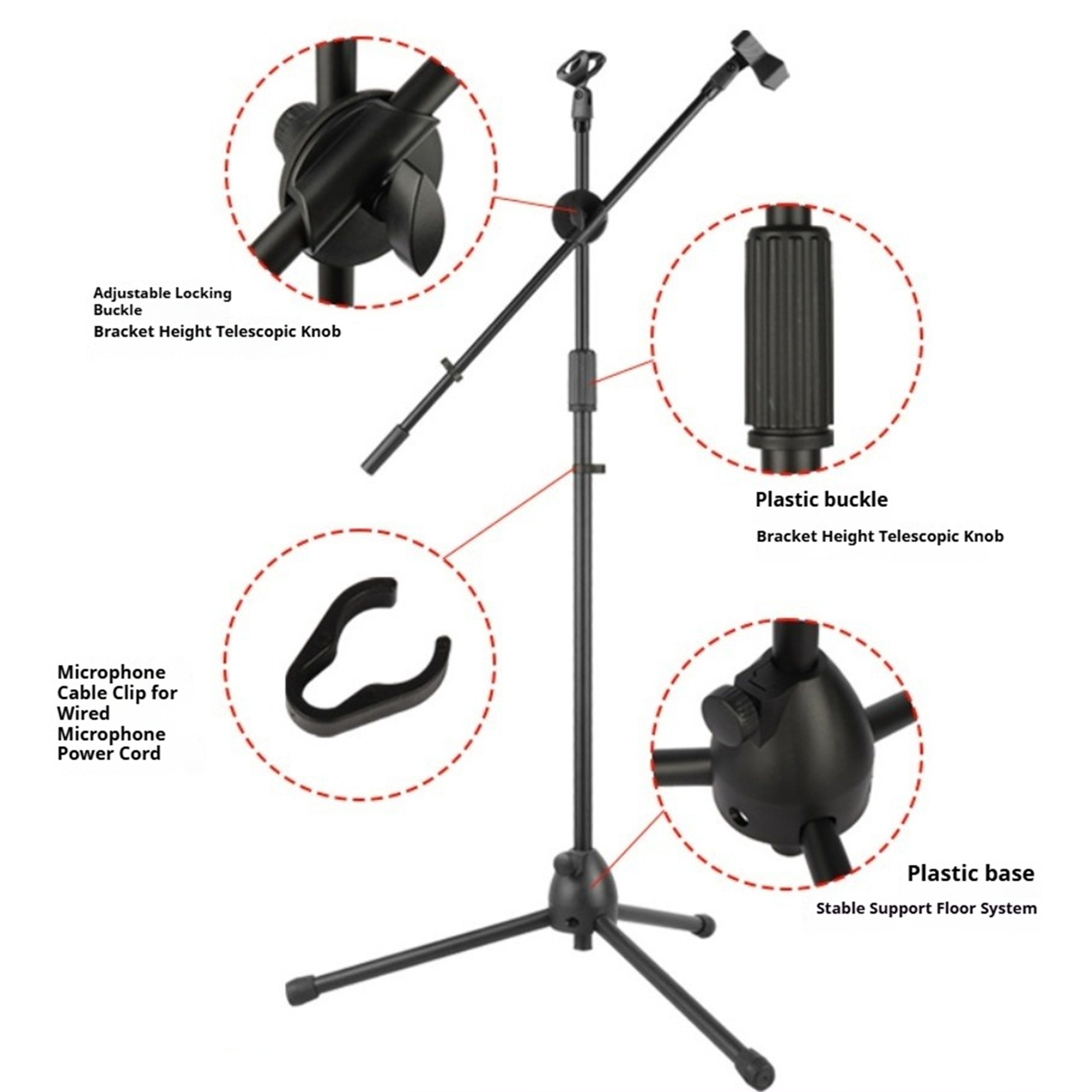 Support de microphone de perfo - Shure Mic Sm58 avis et prix