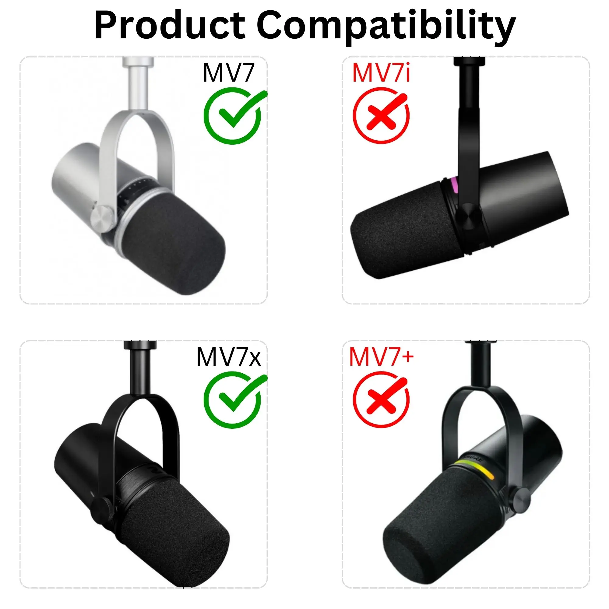 Filtre anti-pop en mousse de r - Shure Mic Mv7 avis et prix