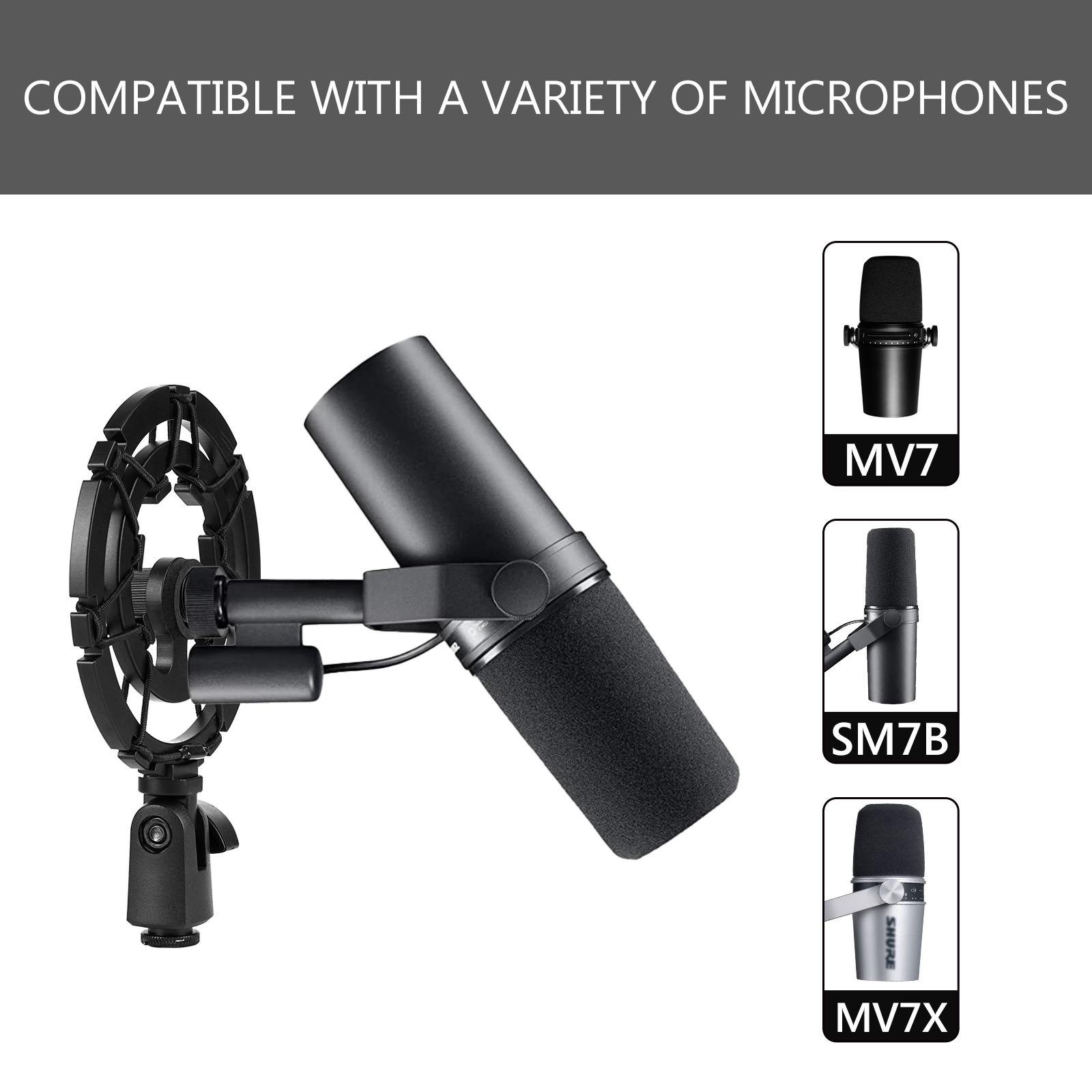 Geekria – support anti-vibrati - Shure Mic Mv7 avis et prix